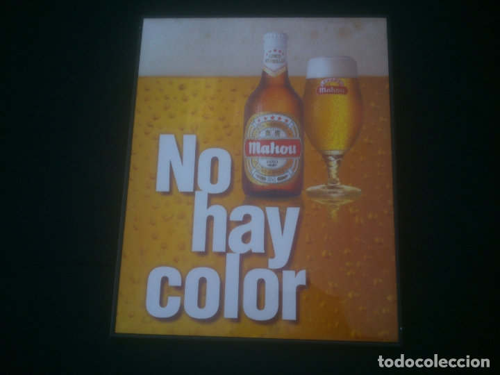 Coleccionismo de cervezas: MAHOU NO HAY COLOR - Foto 2