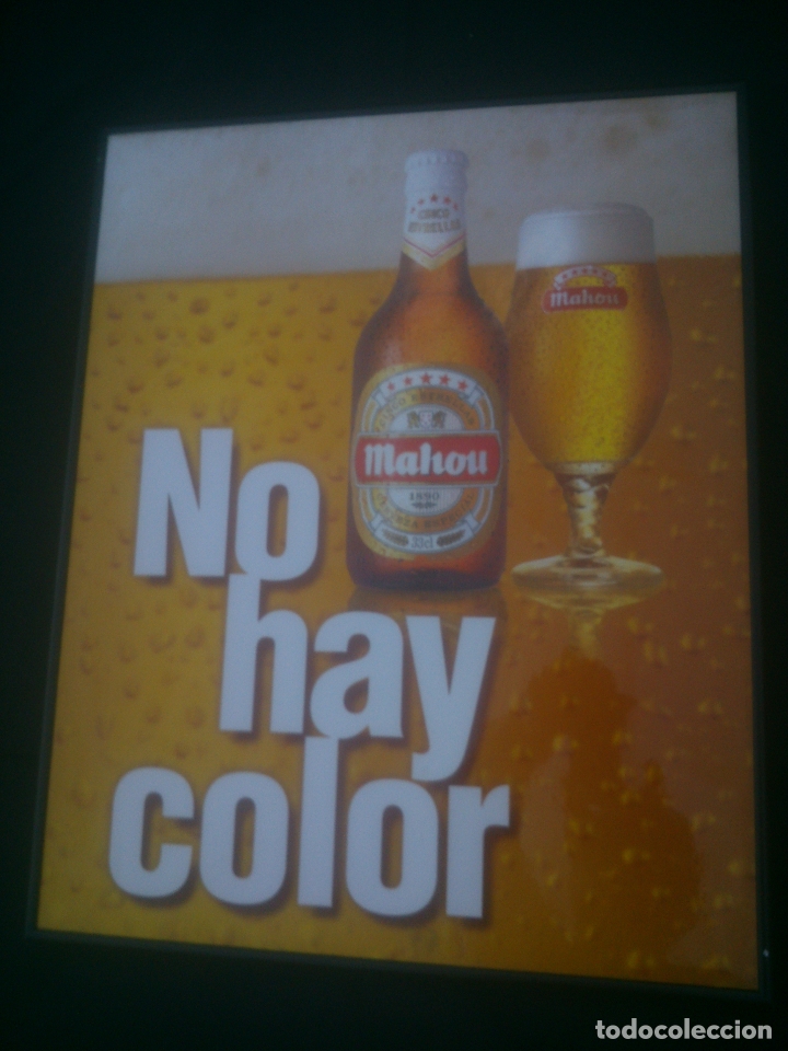 Coleccionismo de cervezas: MAHOU NO HAY COLOR - Foto 1
