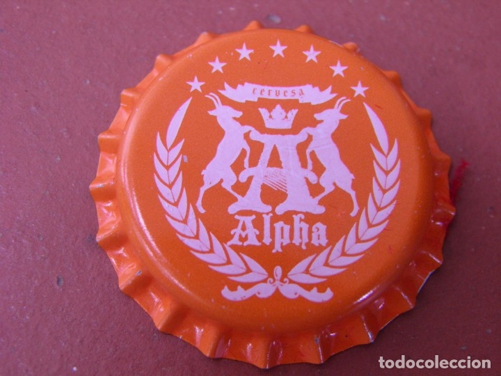 Coleccionismo de cervezas: BOTTLE CAP CHAPA BEER CERVEZA ARTESANA ALPHA. ANDORRA (7).FAB. CHAPA: JF.--LOTE N. 1532--CARMANJO
