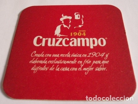 Coleccionismo de cervezas: POSAVASOS DE CERVEZA CRUZCAMPO