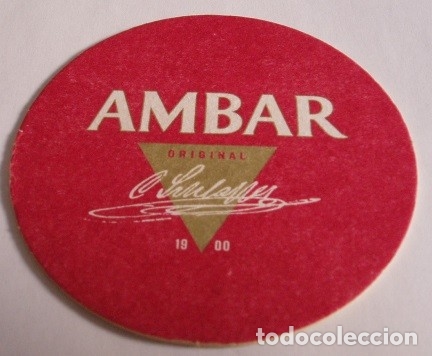 Coleccionismo de cervezas: POSAVASOS DE CERVEZA AMBAR