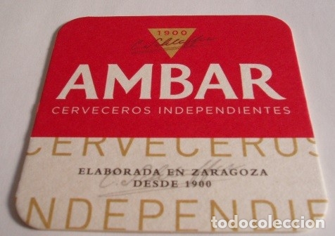 Coleccionismo de cervezas: POSAVASOS DE CERVEZA AMBAR