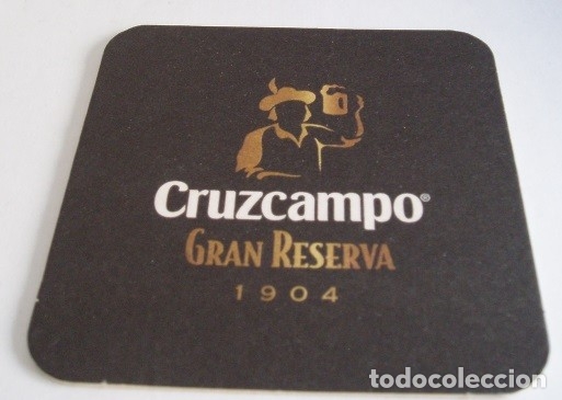 Coleccionismo de cervezas: POSAVASOS DE CERVEZA CRUZCAMPO GRAN RESERVA 1904