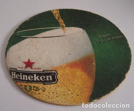 Coleccionismo de cervezas: POSAVASOS CERVEZA HEINEKEN