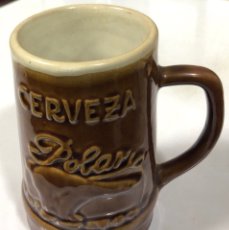 Coleccionismo de cervezas: JARRA DE CERAMICA DE LA CERVEZA POLAR. VER FOTOS. . Lote 175478055