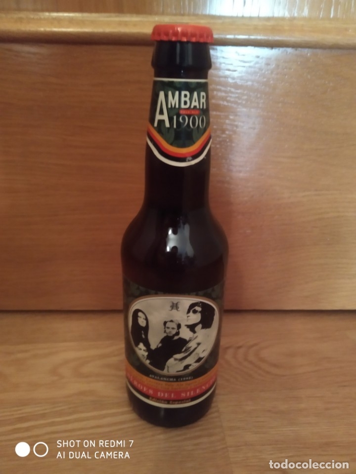 Coleccionismo de cervezas: Botella de cerveza &Aacute;mbar 1900 Heroes