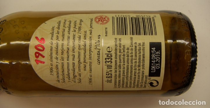 Coleccionismo de cervezas: BOTELLA CERVEZA 1906 - Foto 2