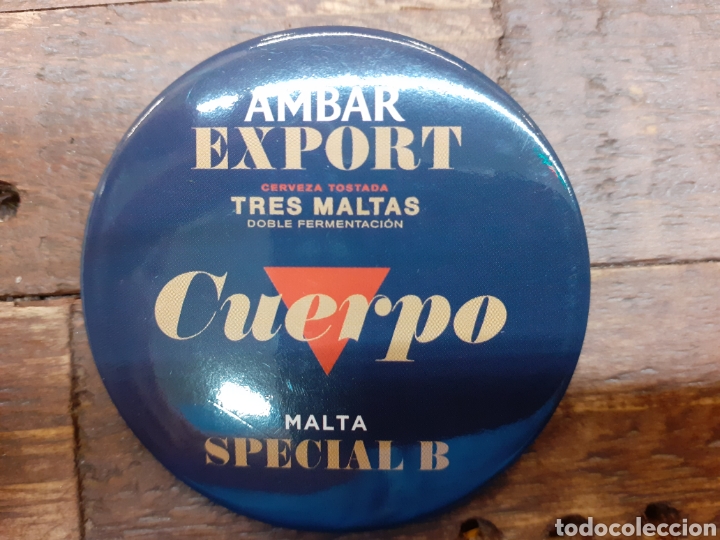Coleccionismo de cervezas: PIN -AMBAR EXPORT TRES MALTAS- CUERPO MALTA ESPECIAL B