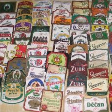 Coleccionismo de cervezas: LOTE 120 ETIQUETAS CHECOSLOVAQUIA (B9). Lote 297668193