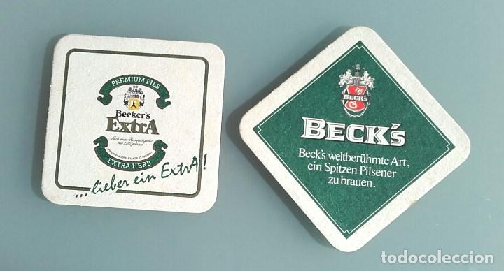 Coleccionismo de cervezas: 2 POSAVASOS CERVEZA BECK'S, BECKER'S TODOS DIFERENTES, VER REVERSO
