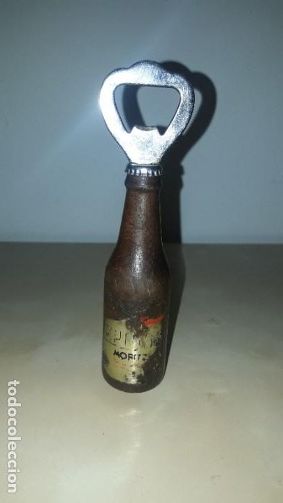 Coleccionismo de cervezas: ABRIDOR MORITZ EPIDOR / MADERA Y METAL / &Eacute;POCA - Foto 1