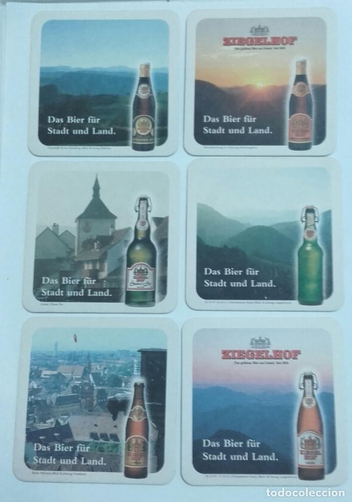 Coleccionismo de cervezas: 6 POSAVASOS CERVEZA ZIEGEL HOF, TODOS DIFERENTES, VER REVERSO