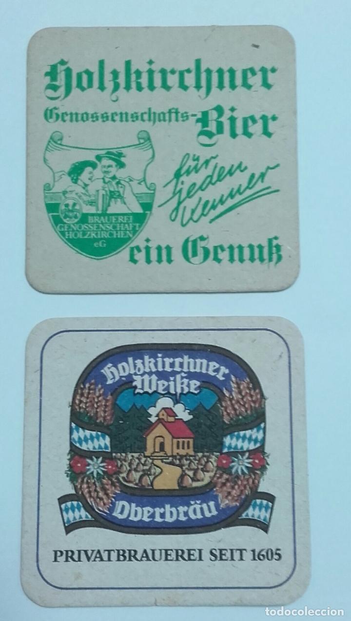 Coleccionismo de cervezas: 2 POSAVASOS CERVEZA HOLSKIRCHNER, TODOS DIFERENTES, VER REVERSO