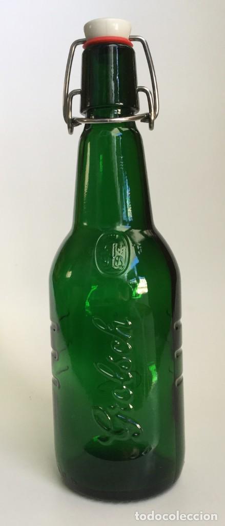 Coleccionismo de cervezas: Botella vac&iacute;a cerveza holandesa Grolsch 45cl