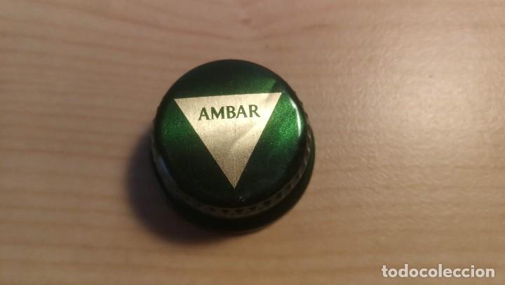 Coleccionismo de cervezas: AMBAR 1 LITRO_TAPON BEER CORONA BOTTLE CAP KRONKORKEN TAPPI CAPSULE