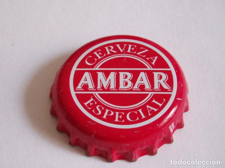Coleccionismo de cervezas: CHAPA CERVEZA AMBAR, FACTORIA U