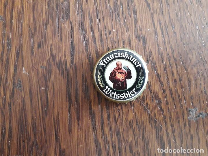 Collectionnisme de bi&egrave;res: chapa tap&oacute;n corona de cerveza Franziskaner