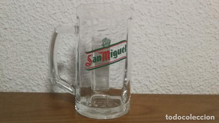Coleccionismo de cervezas: San Miguel Jarra Cerveza 20 cl. A&Ntilde;OS 90 NUNCA USADA!!