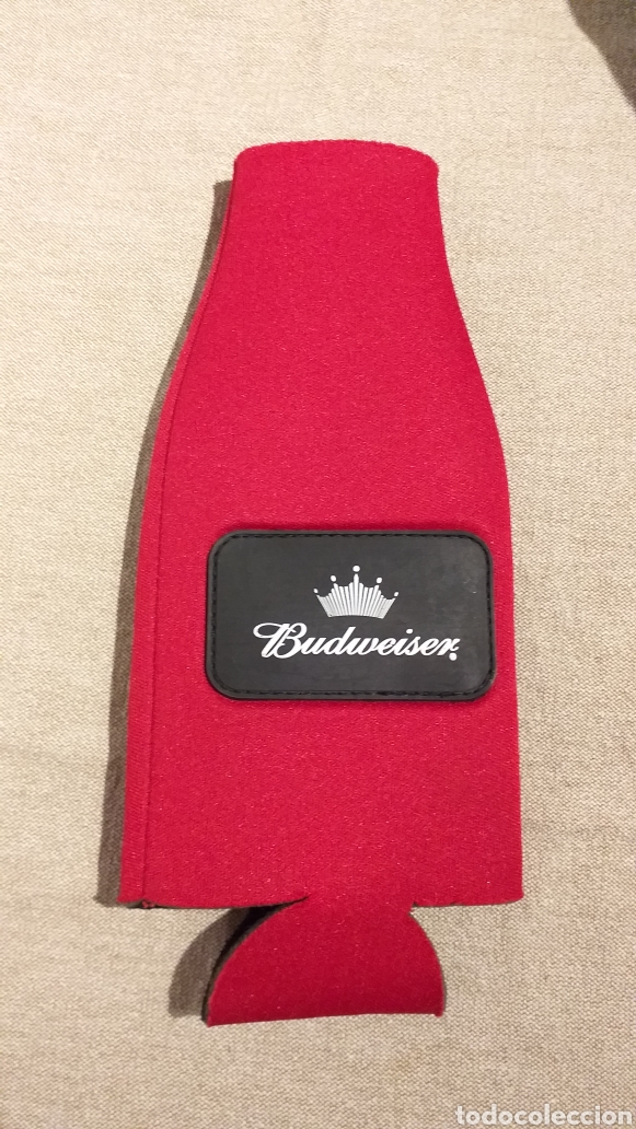 Coleccionismo de cervezas: Funda t&eacute;rmica Budweiser para botella - Foto 2