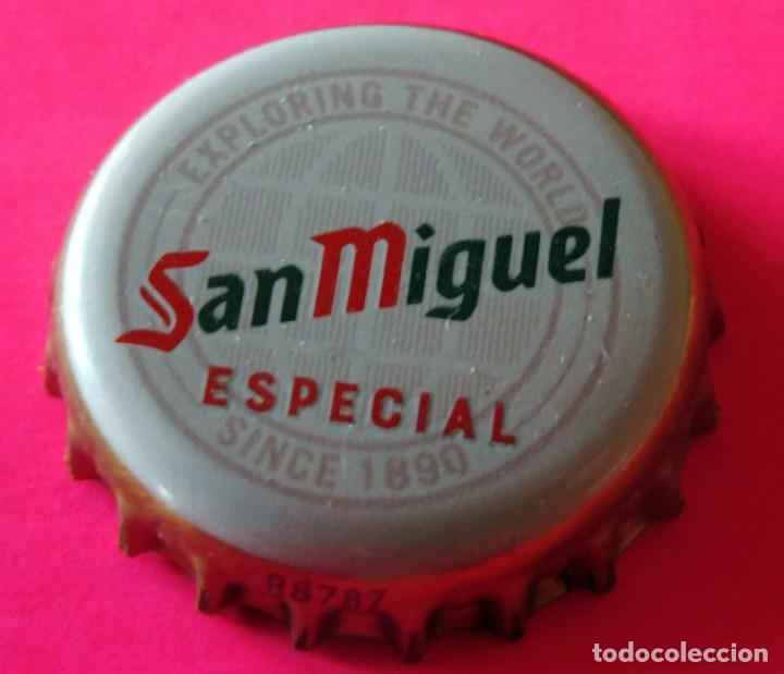 Coleccionismo de cervezas: TAP&Oacute;N CORONA - CHAPA CERVEZA - BOTTLE CAP, BI&Egrave;RE - BIRRA BIER - SAN MIGUEL R8787