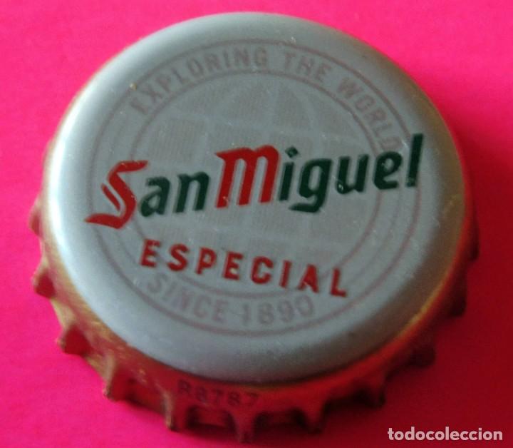 Coleccionismo de cervezas: TAP&Oacute;N CORONA - CHAPA CERVEZA - BOTTLE CAP, BI&Egrave;RE - BIRRA BIER - SAN MIGUEL R8787