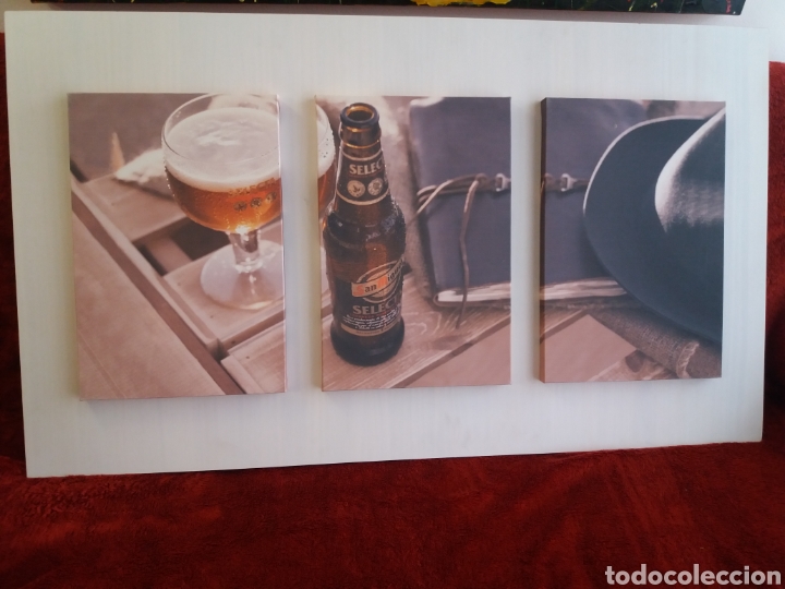 Coleccionismo de cervezas: SAN MIGUEL SELECTA ESPECTACULAR CUADRO 120cm.