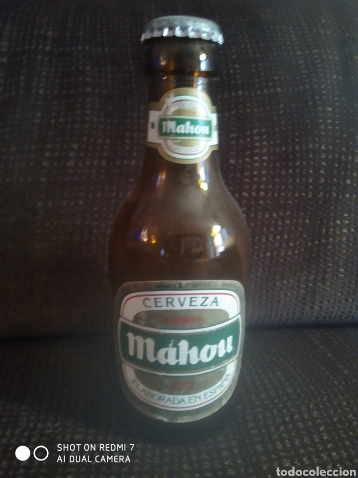 Coleccionismo de cervezas: Botella de cerveza Mahou a&ntilde;o 87