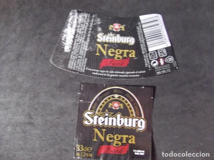 Collezionismo di birre: CERVEZA-V9ET-5-ETIQUETAS-STEINBURG-NEGRA