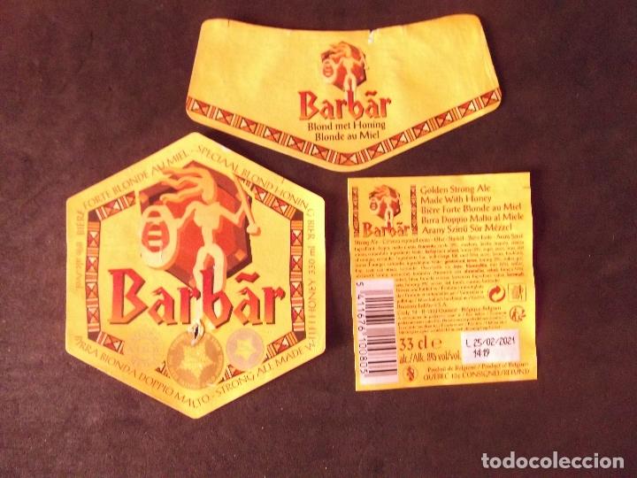 Collectable Beer: CERVEZA-V9ET-6-ETIQUETAS-BARBAR