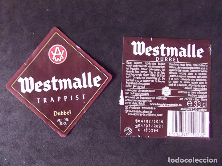 Collectable Beer: CERVEZA-V9ET-6-ETIQUETAS-WESTMALLE-TRAPPIST-DUBBEL