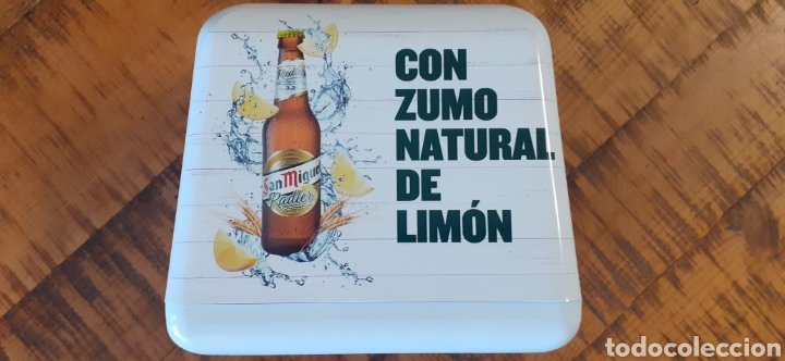 Coleccionismo de cervezas: SAN MIGUEL RADLER - SERVILLETERO PL&Aacute;STICO - CERVEZA LLEIDA -