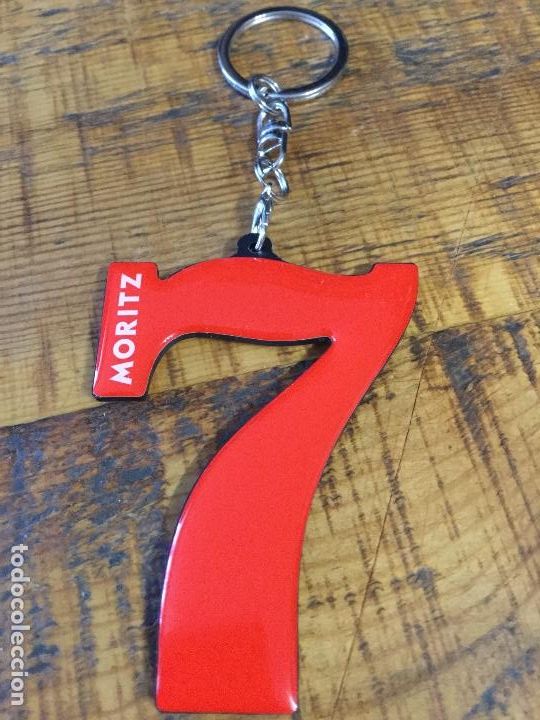 Coleccionismo de cervezas: MORITZ 7 - LLAVERO CERVEZA DE BARCELONA