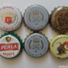 Coleccionismo de cervezas: 6 CHAPAS CORONA CERVEZA MODERNAS SURTIDAS. Lote 196167148