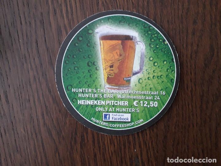 Coleccionismo de cervezas: posavasos de Hunters coffeeshop, Amsterdam - Foto 2 - 214874101