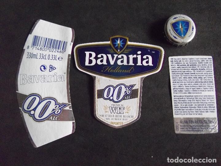 Collectable Beer: CERVEZA-V9F-9-ETIQUETAS Y CHAPA-BAVARIA
