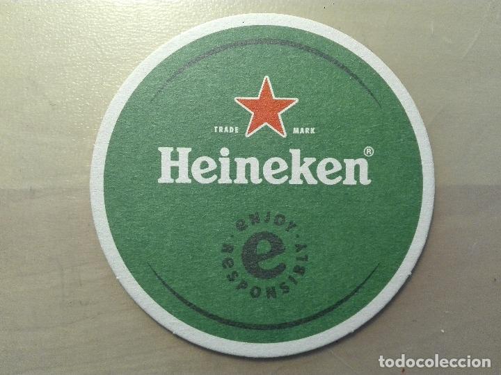 Coleccionismo de cervezas: POSAVASOS CERVEZA HEINEKEN DOBLE CARA