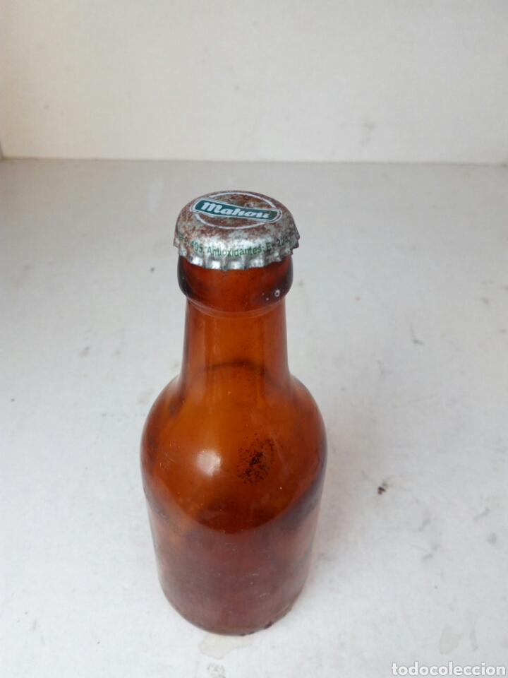 Coleccionismo de cervezas: Botell&iacute;n vac&iacute;o de Mahou