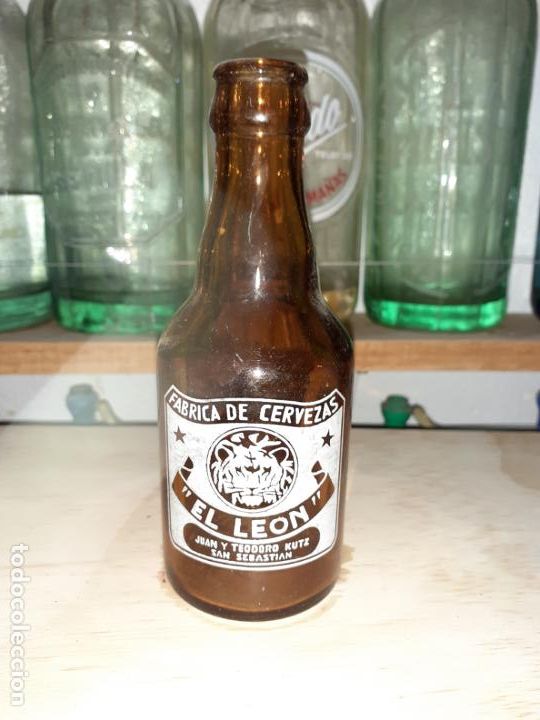BOTELLA DE CERVEZA EL LE&Oacute;N 1/5