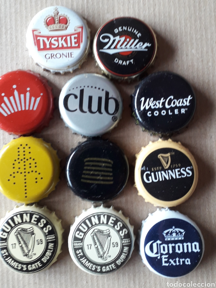Sammeln von Brauereiartikeln: TAPON CORONA CERVEZA - GUINESS - TYSKIE - MILLER - WEST COAST - OTRAS