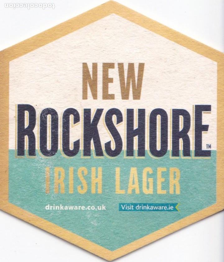 Sammeln von Brauereiartikeln: POSAVASOS CERVEZA - NEW ROCKSHORE - IRISH LAGER