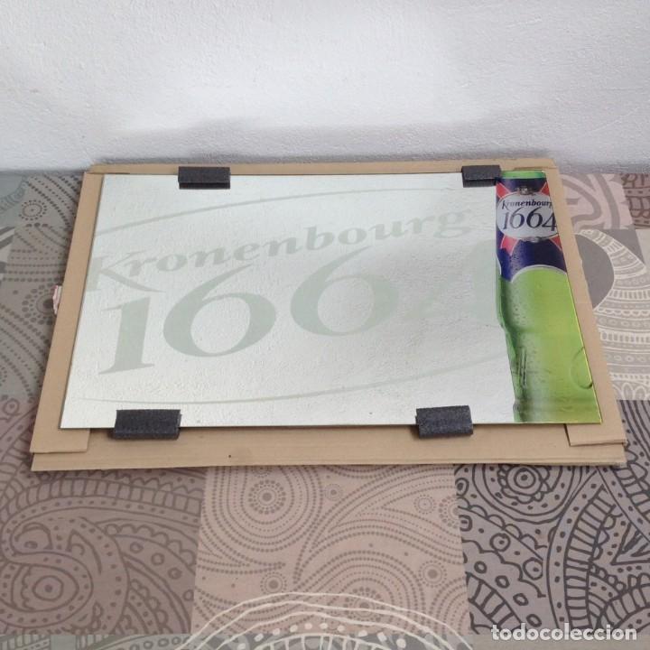 Coleccionismo de cervezas: ESPEJO PUBLICITARIO CERVEZA KRONENBOURG - PUBLICIDAD BEER