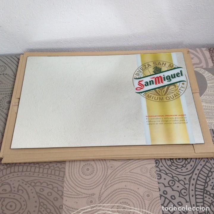 Coleccionismo de cervezas: ESPEJO PUBLICITARIO CERVEZA SAN MIGUEL - PUBLICIDAD BEER - PREMIUM QUALITY