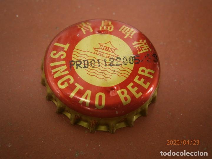 Coleccionismo de cervezas: TAP&Oacute;N CORONA CHAPA CERVEZA TSINGTAO BEER . CHINA.(31)---LOTE N. 2980----CARMANJO
