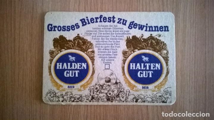 Collezionismo di birre: Posavaso cerveza Halden Gut