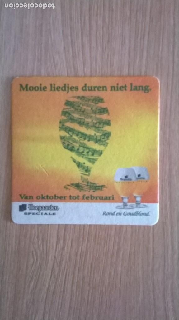 Collectionnisme de bi&egrave;res: Posavaso cerveza Hoegaarden