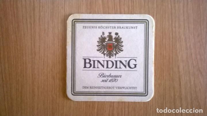 Coleccionismo de cervezas: Posavaso cerveza Binding - Foto 2