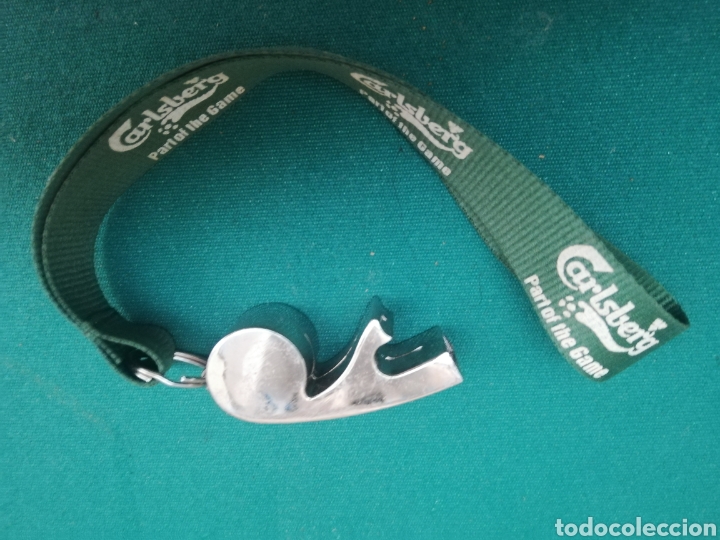 Coleccionismo de cervezas: CARLSBERG - PIT&Oacute;, SILBATO Y ABRIDOR - Foto 1