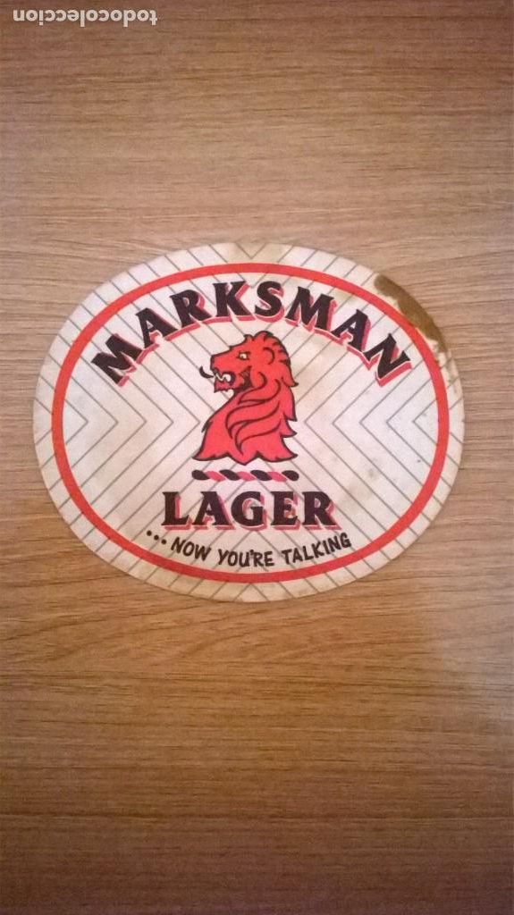 Colecionismo de cervejas: Posavaso cerveza Marksman