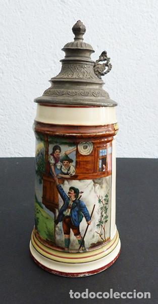 Sammeln von Brauereiartikeln: Jarra de cerveza del siglo XIX