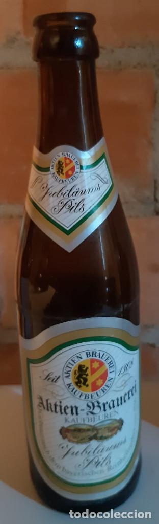 Collectable Beer: BOTELLA CERVEZA VAC&Iacute;A Y SIN CHAPA AKTIEN BRAUEREI KAUFBEUREN